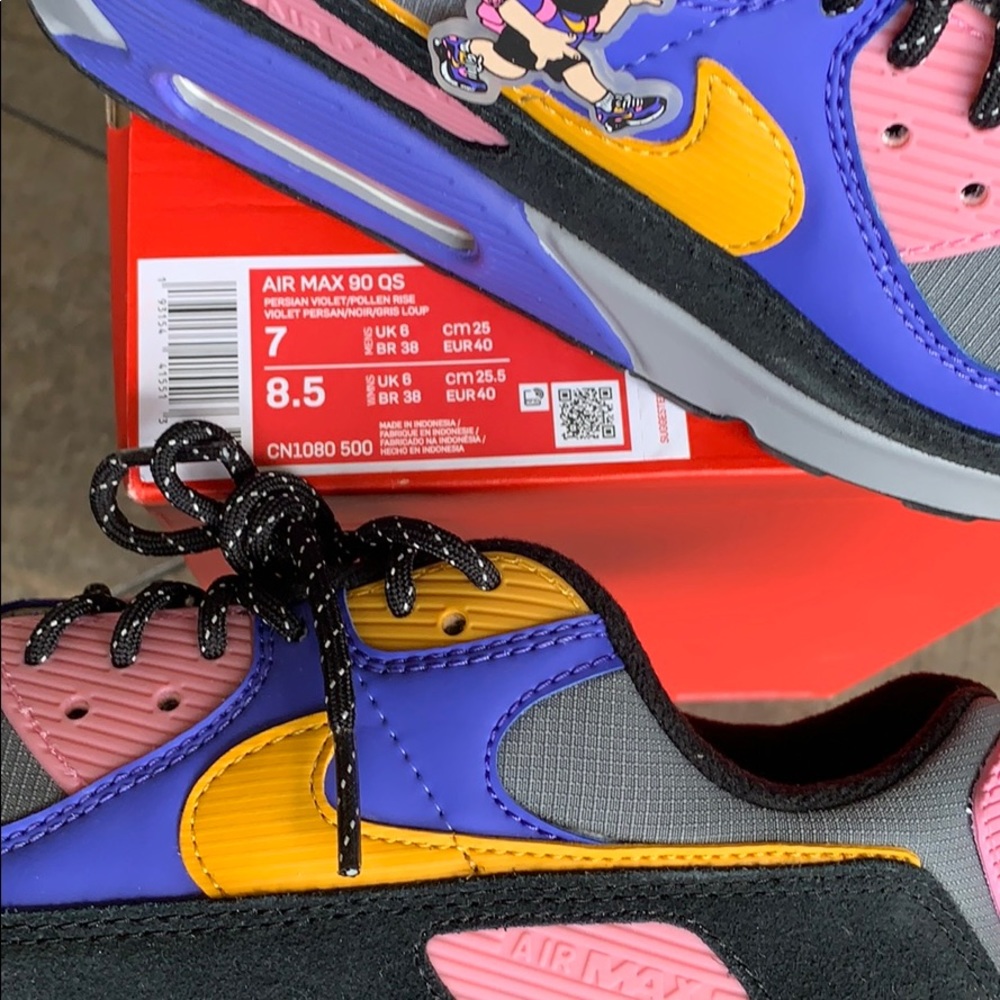 NIKE AIR MAX 90 QS Persian Violet/Pollen WMNS - Picture 12 of 16